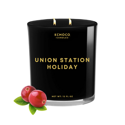 UNION STATION HOLIDAY CANDLE - LARGE JAR BLACK