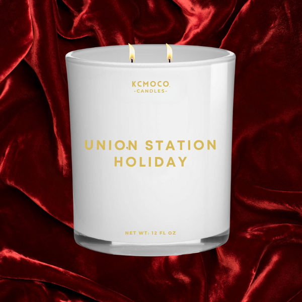 UNION STATION HOLIDAY CANDLE - LARGE JAR WHITE
