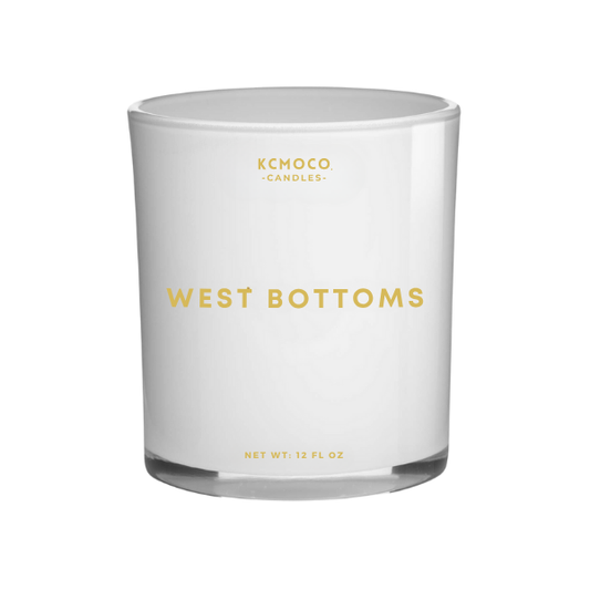 WEST BOTTOMS CANDLE - LARGE JAR WHITE
