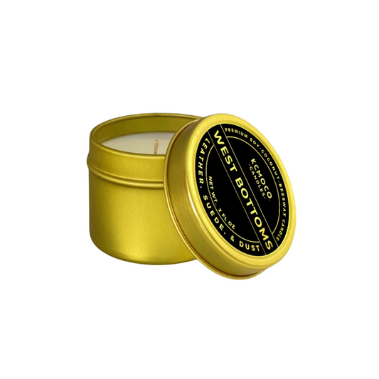 WEST BOTTOMS CANDLE - 2 OZ MINI TRAVEL TIN